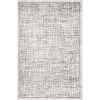 image:imageSAFAVIEH Area Rug 8x10  Adirondack Collection  Large  Silver amp Ivory Modern Abstract Design NonShedding amp Easy Cleaning Ideal for Living Room Bedroom Office Dining Space ADR103BSilverIvory
