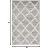 image:imageSAFAVIEH Area Rug 8x10  Adirondack Collection  Large  Silver amp Ivory Modern Trellis Design NonShedding amp Easy Cleaning Ideal for Living Room Bedroom Office Dining Space ADR120BSilverIvory