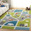image:imageSAFAVIEH Area Rug 8x10  Carousel Kids Collection  Large  Brown amp Beige NonShedding amp Easy Cleaning Ideal for Boys amp Girls in Playroom Nursery Bedroom CRK193TGreenGrey