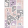 image:imageSAFAVIEH Area Rug 8x10  Carousel Kids Collection  Large  Brown amp Beige NonShedding amp Easy Cleaning Ideal for Boys amp Girls in Playroom Nursery Bedroom CRK193TGreyPink