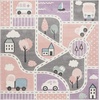 image:imageSAFAVIEH Area Rug 8x10  Carousel Kids Collection  Large  Brown amp Beige NonShedding amp Easy Cleaning Ideal for Boys amp Girls in Playroom Nursery Bedroom CRK193TGreyPink