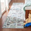 image:imageSAFAVIEH Area Rug 8x10  Carousel Kids Collection  Large  Brown amp Beige NonShedding amp Easy Cleaning Ideal for Boys amp Girls in Playroom Nursery Bedroom CRK193TGreyLight Blue