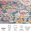 image:imageSAFAVIEH Area Rug 8x10  Madison Collection  Large  Blue amp Fuchsia Boho Chic Floral Design NonShedding amp Easy Cleaning Ideal for Living Room Bedroom Office Dining Space MAD130CBlueFuchsia
