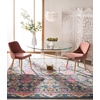image:imageSAFAVIEH Area Rug 8x10  Madison Collection  Large  Blue amp Fuchsia Boho Chic Floral Design NonShedding amp Easy Cleaning Ideal for Living Room Bedroom Office Dining Space MAD130CBlueFuchsia