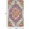 image:imageSAFAVIEH Area Rug 8x10  Madison Collection  Large  Blue amp Fuchsia Boho Chic Medallion Design NonShedding amp Easy Cleaning Ideal for Living Room Bedroom Office Dining Space MAD119CLight GreyFuchsia
