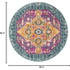 image:imageSAFAVIEH Area Rug 8x10  Madison Collection  Large  Blue amp Fuchsia Boho Chic Medallion Design NonShedding amp Easy Cleaning Ideal for Living Room Bedroom Office Dining Space MAD119CBlueFuchsia