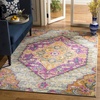 image:imageSAFAVIEH Area Rug 8x10  Madison Collection  Large  Blue amp Fuchsia Boho Chic Medallion Design NonShedding amp Easy Cleaning Ideal for Living Room Bedroom Office Dining Space MAD119CLight GreyFuchsia