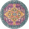 image:imageSAFAVIEH Area Rug 8x10  Madison Collection  Large  Blue amp Fuchsia Boho Chic Medallion Design NonShedding amp Easy Cleaning Ideal for Living Room Bedroom Office Dining Space MAD119CBlueFuchsia