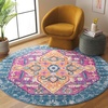 image:imageSAFAVIEH Area Rug 8x10  Madison Collection  Large  Blue amp Fuchsia Boho Chic Medallion Design NonShedding amp Easy Cleaning Ideal for Living Room Bedroom Office Dining Space MAD119CBlueFuchsia