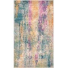 image:imageSAFAVIEH Area Rug 8x10  Madison Collection  Large  Blue amp Fuchsia Boho Chic Watercolor Design NonShedding amp Easy Cleaning Ideal for Living Room Bedroom Office Dining Space MAD123CBlueFuchsia