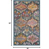 image:imageSAFAVIEH Area Rug 8x10  Madison Collection  Large  Blue amp Orange Boho Chic Damask Design NonShedding amp Easy Cleaning Ideal for Living Room Bedroom Office Dining Space MAD144ABlueOrange