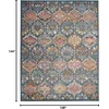 image:imageSAFAVIEH Area Rug 8x10  Madison Collection  Large  Blue amp Orange Boho Chic Damask Design NonShedding amp Easy Cleaning Ideal for Living Room Bedroom Office Dining Space MAD144ABlueOrange