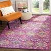 image:imageSAFAVIEH Area Rug 8x10  Madison Collection  Large  Blue amp Orange Boho Chic Damask Design NonShedding amp Easy Cleaning Ideal for Living Room Bedroom Office Dining Space MAD144AFuchsiaBlue