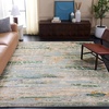 image:imageSAFAVIEH Area Rug 8x10  Madison Collection  Large  Green amp Blue Boho Abstract Distressed Design NonShedding amp Easy Cleaning Ideal for Living Room Bedroom Office Dining Space MAD419YGreenBlue