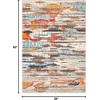 image:imageSAFAVIEH Area Rug 8x10  Madison Collection  Large  Green amp Blue Boho Abstract Distressed Design NonShedding amp Easy Cleaning Ideal for Living Room Bedroom Office Dining Space MAD419YIvoryMulti