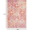 image:imageSAFAVIEH Area Rug 8x10  Madison Collection  Large  Green amp Ivory Boho Distressed Design NonShedding amp Easy Cleaning Ideal for Living Room Bedroom Office Dining Space MAD444YOrangeIvory