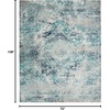 image:imageSAFAVIEH Area Rug 8x10  Madison Collection  Large  Ivory amp Blue Boho Chic Medallion Design NonShedding amp Easy Cleaning Ideal for Living Room Bedroom Office Dining Space MAD152MIvoryBlue