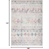 image:imageSAFAVIEH Area Rug 8x10  Madison Collection  Large  Ivory amp Fuchsia Moroccan Boho Distressed Design NonShedding amp Easy Cleaning Ideal for Living Room Bedroom Office Dining Space MAD798AGreyGold