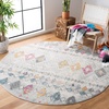 image:imageSAFAVIEH Area Rug 8x10  Madison Collection  Large  Ivory amp Fuchsia Moroccan Boho Distressed Design NonShedding amp Easy Cleaning Ideal for Living Room Bedroom Office Dining Space MAD798AGreyGold