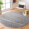 image:imageSAFAVIEH Area Rug 8x10  Madison Collection  Large  Ivory amp Fuchsia Moroccan Boho Distressed Design NonShedding amp Easy Cleaning Ideal for Living Room Bedroom Office Dining Space MAD798ACharcoalIvory
