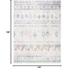 image:imageSAFAVIEH Area Rug 8x10  Madison Collection  Large  Ivory amp Fuchsia Moroccan Boho Distressed Design NonShedding amp Easy Cleaning Ideal for Living Room Bedroom Office Dining Space MAD798AGreyGold