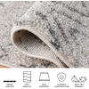 image:imageSAFAVIEH Area Rug 8x10  Madison Collection  Large  Ivory amp Fuchsia Moroccan Boho Distressed Design NonShedding amp Easy Cleaning Ideal for Living Room Bedroom Office Dining Space MAD798AIvoryCharcoal