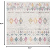 image:imageSAFAVIEH Area Rug 8x10  Madison Collection  Large  Ivory amp Fuchsia Moroccan Boho Distressed Design NonShedding amp Easy Cleaning Ideal for Living Room Bedroom Office Dining Space MAD798AGreyGold