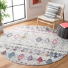 image:imageSAFAVIEH Area Rug 8x10  Madison Collection  Large  Ivory amp Fuchsia Moroccan Boho Distressed Design NonShedding amp Easy Cleaning Ideal for Living Room Bedroom Office Dining Space MAD798AGreyPurple
