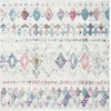 image:imageSAFAVIEH Area Rug 8x10  Madison Collection  Large  Ivory amp Fuchsia Moroccan Boho Distressed Design NonShedding amp Easy Cleaning Ideal for Living Room Bedroom Office Dining Space MAD798AGreyPurple