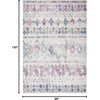 image:imageSAFAVIEH Area Rug 8x10  Madison Collection  Large  Ivory amp Fuchsia Moroccan Boho Distressed Design NonShedding amp Easy Cleaning Ideal for Living Room Bedroom Office Dining Space MAD798AGreyPurple