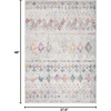 image:imageSAFAVIEH Area Rug 8x10  Madison Collection  Large  Ivory amp Fuchsia Moroccan Boho Distressed Design NonShedding amp Easy Cleaning Ideal for Living Room Bedroom Office Dining Space MAD798AGreyGold
