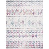 image:imageSAFAVIEH Area Rug 8x10  Madison Collection  Large  Ivory amp Fuchsia Moroccan Boho Distressed Design NonShedding amp Easy Cleaning Ideal for Living Room Bedroom Office Dining Space MAD798AGreyPurple