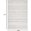 image:imageSAFAVIEH Area Rug 8x10  Madison Collection  Large  Ivory amp Fuchsia Moroccan Boho Distressed Design NonShedding amp Easy Cleaning Ideal for Living Room Bedroom Office Dining Space MAD798AIvoryCharcoal