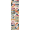 image:imageSAFAVIEH Area Rug 8x10  Madison Collection  Large  Ivory amp Multi Boho Abstract Distressed Design NonShedding amp Easy Cleaning Ideal for Living Room Bedroom Office Dining Space MAD417CIvoryMulti
