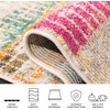 image:imageSAFAVIEH Area Rug 8x10  Madison Collection  Large  Ivory amp Multi Boho Abstract Distressed Design NonShedding amp Easy Cleaning Ideal for Living Room Bedroom Office Dining Space MAD417CIvoryMulti