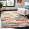 image:imageSAFAVIEH Area Rug 8x10  Madison Collection  Large  Ivory amp Multi Boho Abstract Distressed Design NonShedding amp Easy Cleaning Ideal for Living Room Bedroom Office Dining Space MAD417CIvoryMulti