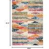 image:imageSAFAVIEH Area Rug 8x10  Madison Collection  Large  Ivory amp Multi Boho Abstract Distressed Design NonShedding amp Easy Cleaning Ideal for Living Room Bedroom Office Dining Space MAD417CIvoryMulti