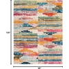 image:imageSAFAVIEH Area Rug 8x10  Madison Collection  Large  Ivory amp Multi Boho Abstract Distressed Design NonShedding amp Easy Cleaning Ideal for Living Room Bedroom Office Dining Space MAD417CIvoryMulti