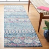 image:imageSAFAVIEH Area Rug 8x10  Madison Collection  Large  Navy amp Ivory Boho Chic Design NonShedding amp Easy Cleaning Ideal for Living Room Bedroom Office Dining Space MAD797NDenim BluePurple