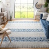 image:imageSAFAVIEH Area Rug 8x10  Madison Collection  Large  Navy amp Ivory Boho Chic Design NonShedding amp Easy Cleaning Ideal for Living Room Bedroom Office Dining Space MAD797NSilverNavy