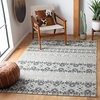 image:imageSAFAVIEH Area Rug 8x10  Madison Collection  Large  Navy amp Ivory Boho Chic Design NonShedding amp Easy Cleaning Ideal for Living Room Bedroom Office Dining Space MAD797NCharcoalGrey