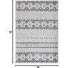 image:imageSAFAVIEH Area Rug 8x10  Madison Collection  Large  Navy amp Ivory Boho Chic Design NonShedding amp Easy Cleaning Ideal for Living Room Bedroom Office Dining Space MAD797NCharcoalGrey