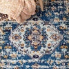 image:imageSAFAVIEH Area Rug 8x10  Madison Collection  Large  Taupe amp Ivory Boho Chic Medallion Distressed Design NonShedding amp Easy Cleaning Ideal for Living Room Bedroom Office Dining Space MAD468EDark BlueLight Blue