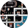 image:imageSAFAVIEH Carousel Kids Collection 4 x 6 Green  Ivory CRK192Y Neighborhood Nursery Playroom Area RugBlackIvory