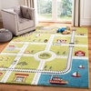 image:imageSAFAVIEH Carousel Kids Collection 4 x 6 Green  Ivory CRK192Y Neighborhood Nursery Playroom Area RugGreenIvory
