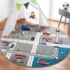image:imageSAFAVIEH Carousel Kids Collection 4 x 6 Green  Ivory CRK192Y Neighborhood Nursery Playroom Area RugGreyIvory