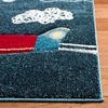 image:imageSAFAVIEH Carousel Kids Collection Accent Rug  4 x 6 Ivory amp Blue NonShedding amp Easy Care Ideal for High Traffic Areas for Boys amp Girls in Playroom Nursery Bedroom CRK167ANavyIvory