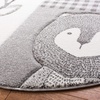 image:imageSAFAVIEH Carousel Kids Collection Area Rug  53 x 76 Grey amp Ivory Animal Design NonShedding amp Easy Care Ideal for High Traffic Areas for Boys amp Girls in Playroom Nursery Bedroom CRK188BGreyIvory