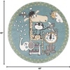 image:imageSAFAVIEH Carousel Kids Collection Area Rug  53 x 76 Ivory amp Blue Animal Design NonShedding amp Easy Care Ideal for High Traffic Areas for Boys amp Girls in Playroom Nursery Bedroom CRK185AIvoryBlue