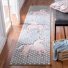 image:imageSAFAVIEH Carousel Kids Collection Area Rug  53 x 76 Pink amp Ivory NonShedding amp Easy Care Ideal for High Traffic Areas for Boys amp Girls in Playroom Nursery Bedroom CRK163PGreyPink
